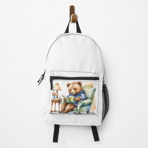 Item preview, Watercolor bear cozy illustration designed and sold by Te Amo.
