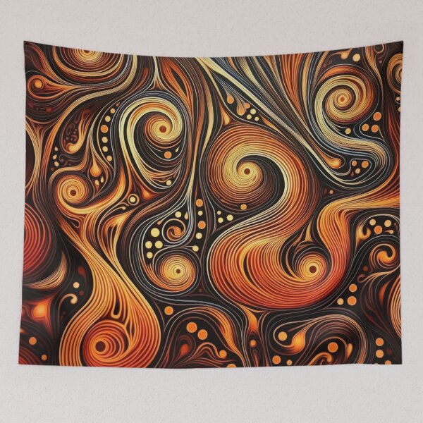 Item preview, Aboriginal Inspired Dot Art - Solar Flares designed and sold by GrinGalore.