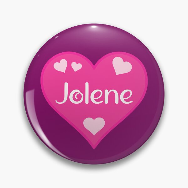 Item preview, Jolene Name Pink Heart  designed and sold by Jeallan Designs.