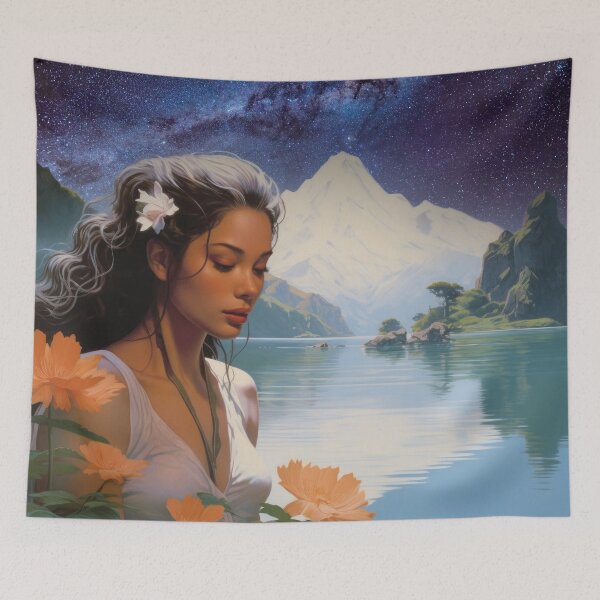Item preview, beautiful woman at the lake, first date designed and sold by Mauswohn.
