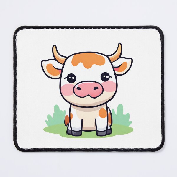 Item preview, Cute Cow, Cute Animal, kawaii animal designed and sold by PurpleWay.