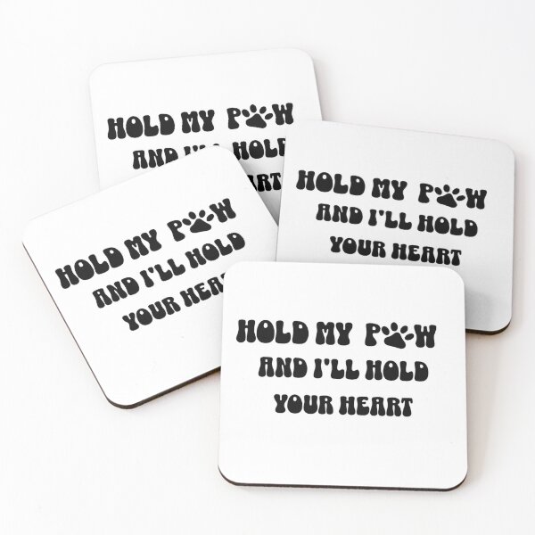 Item preview, Hold my paw and I'll hold your heart Dog pet sticker t-shirt designed and sold by DigitaList20.