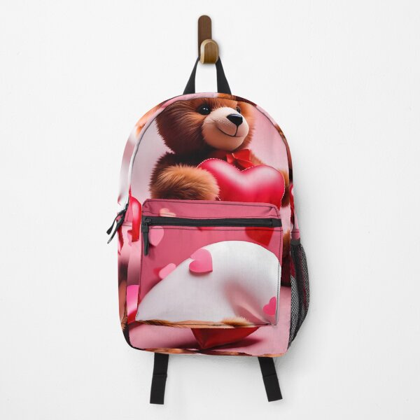 Item preview, Teddy celebrating Valentines day, randome floating love hearts designed and sold by Colin Bentham.