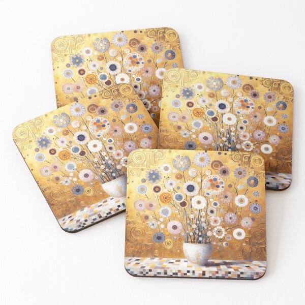 Item preview, Gustav Klimt Flowers designed and sold by maniacfitness.