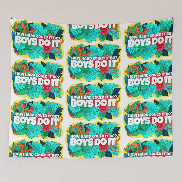 Item preview, How hard could it be? Boys do it designed and sold by mikaylart.