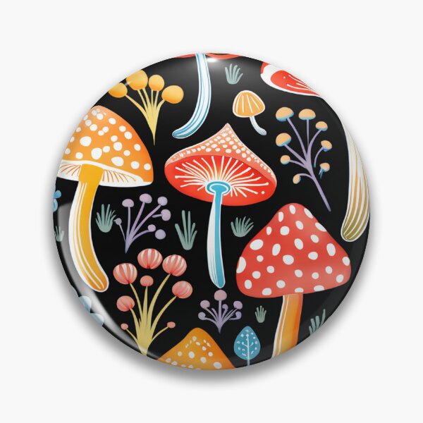 Item preview, Mushroom Pattern With Vibrant Colors designed and sold by Uday24.