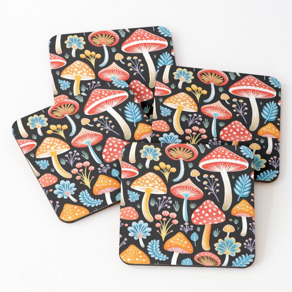 Item preview, Mushroom Pattern With Vibrant Colors designed and sold by Uday24.