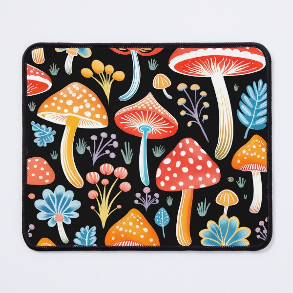 Item preview, Mushroom Pattern With Vibrant Colors designed and sold by Uday24.