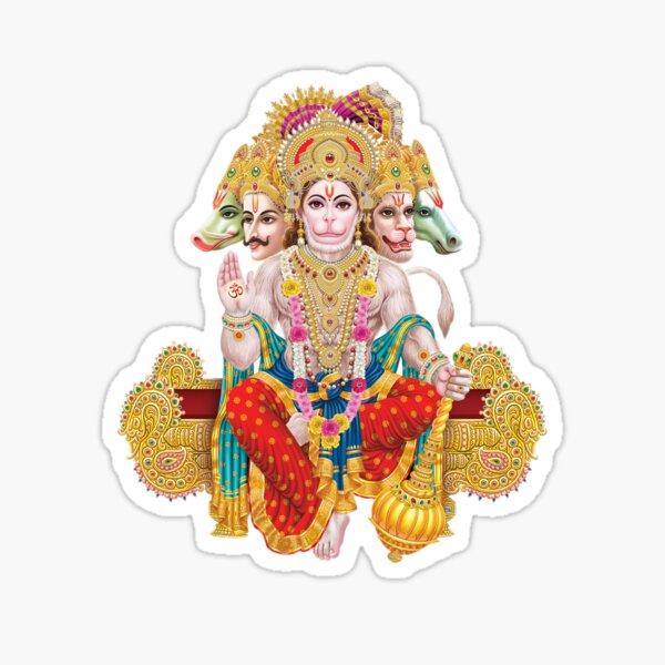 Decoration Stickers 48 cm hanuman ji tearing his chest Self