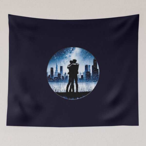 Item preview, Love is Love-two man-night landscape-under the moonlight designed and sold by DesignAnother.
