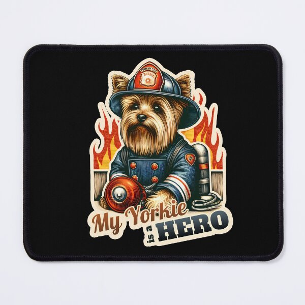 Item preview, Yorkshire Terrier Fireman designed and sold by ThisDress.