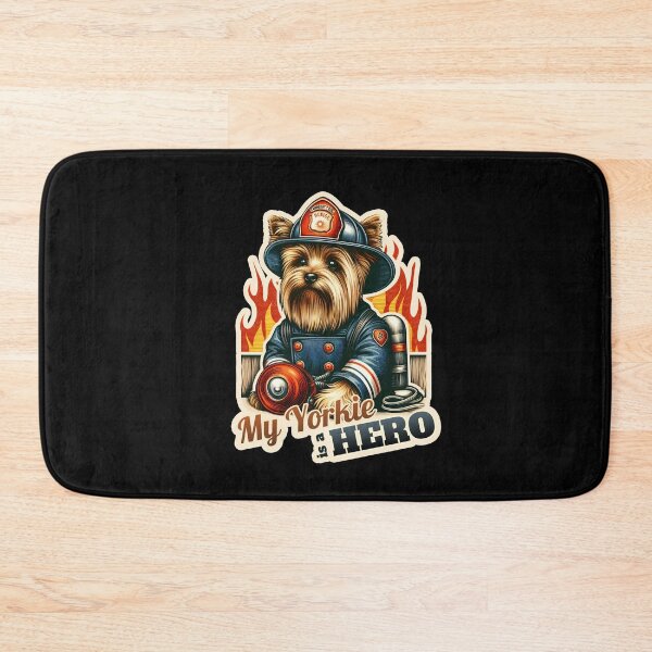 Item preview, Yorkshire Terrier Fireman designed and sold by ThisDress.