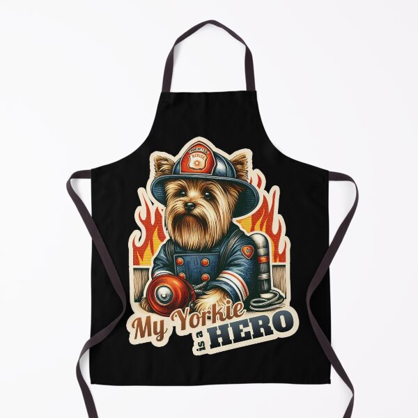 Item preview, Yorkshire Terrier Fireman designed and sold by ThisDress.