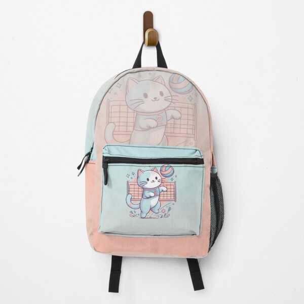 Item preview, Cat playing volleyball  designed and sold by Hania777.
