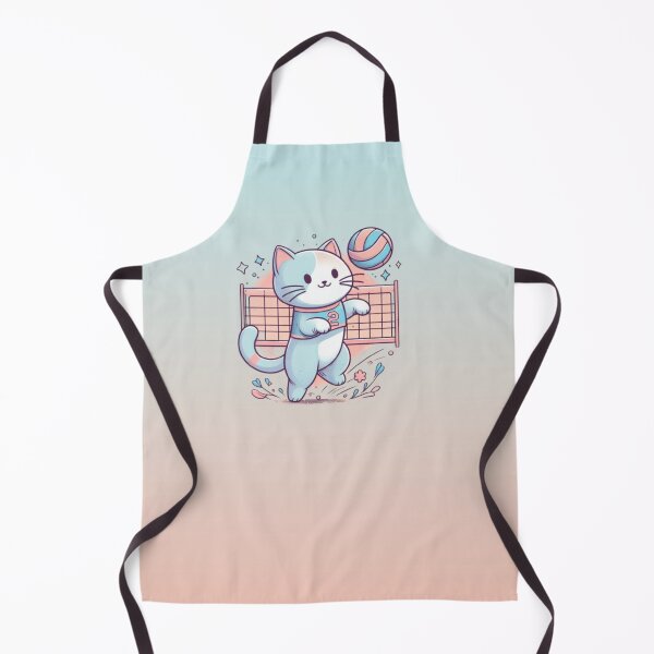 Item preview, Cat playing volleyball designed and sold by Hania777.