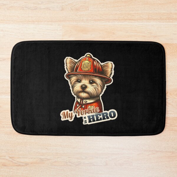 Item preview, Yorkshire Terrier Fireman designed and sold by ThisDress.