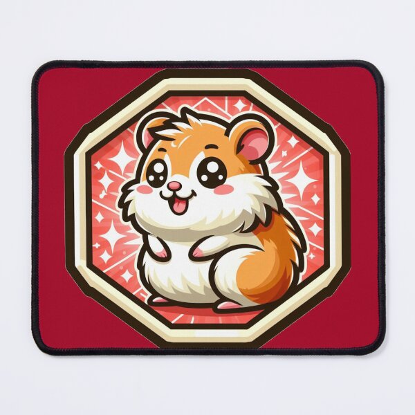 Item preview, Happy Hamster Stars Fireworks Cartoon Illustration Drawing designed and sold by CoffeeIsATrip.