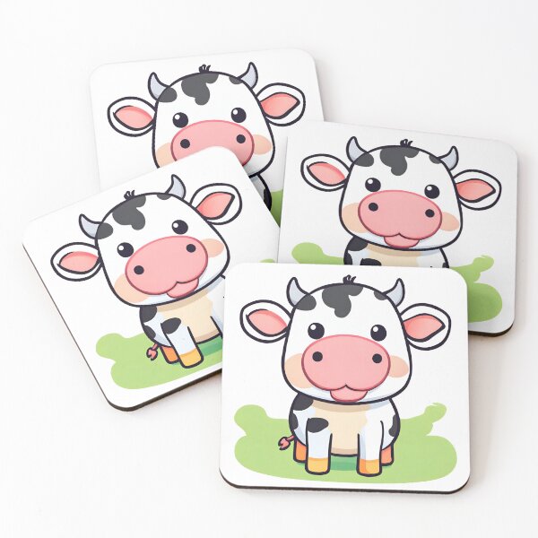 Item preview, Kawaii Cow, Cute Animal, Cute Cow cartoon designed and sold by PurpleWay.