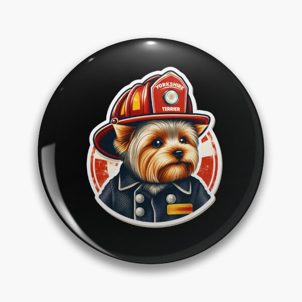 Item preview, Yorkshire Terrier Fireman designed and sold by ThisDress.