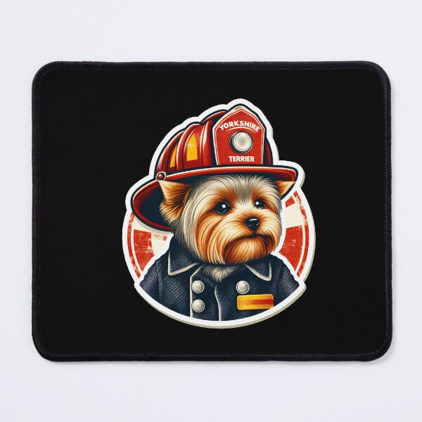 Item preview, Yorkshire Terrier Fireman designed and sold by ThisDress.