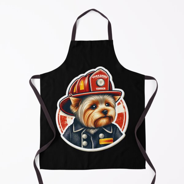 Item preview, Yorkshire Terrier Fireman designed and sold by ThisDress.