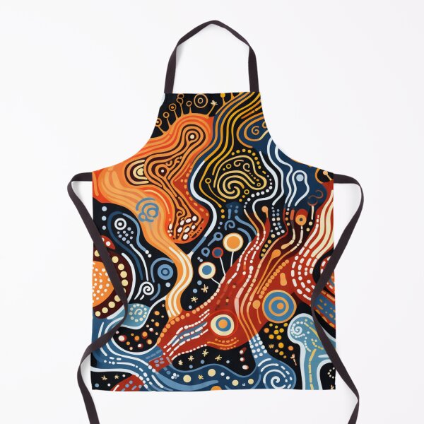 Item preview, Aboriginal Inspired Dot Art - Water Pathways designed and sold by GrinGalore.