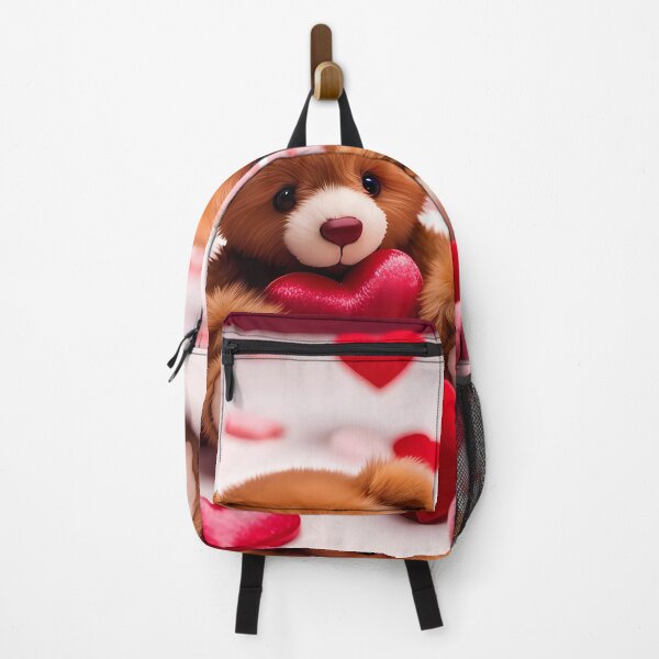 Item preview, Teddy celebrating Valentines day, randome floating love hearts designed and sold by Colin Bentham.