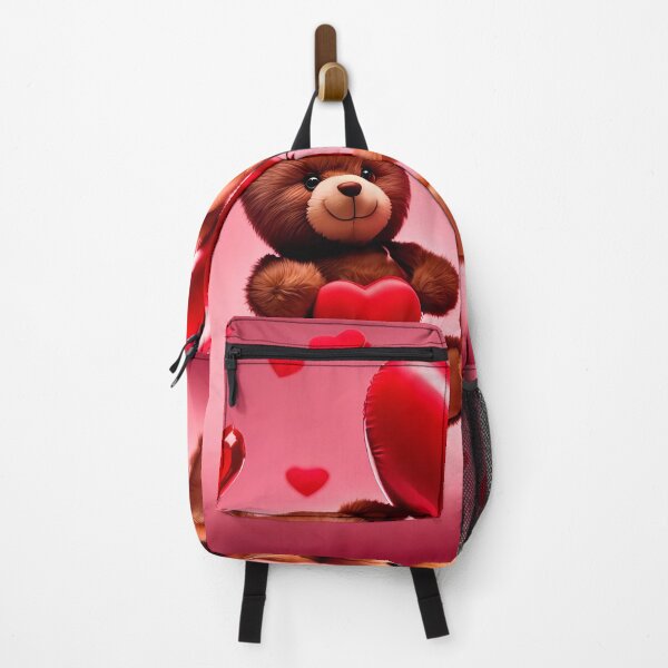 Item preview, Teddy celebrating Valentines day, randome floating love hearts designed and sold by Colin Bentham.