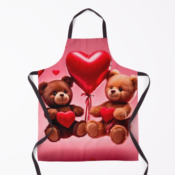 Item preview, Teddy celebrating Valentines day, randome floating love hearts designed and sold by Colin Bentham.