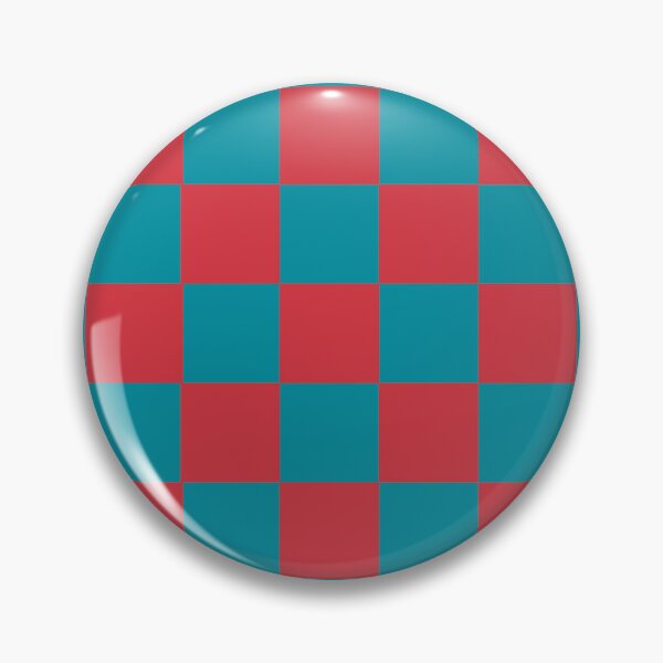 Item preview, Checkered Coral Teal Red Pattern designed and sold by LinDraws.