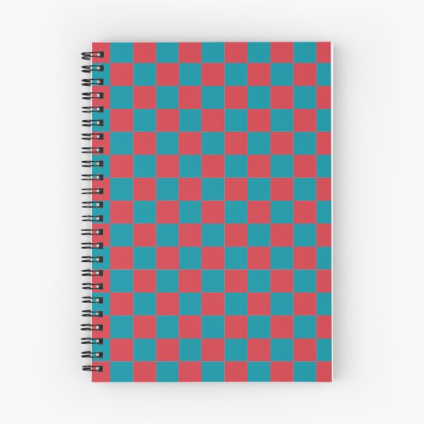 Item preview, Checkered Coral Teal Red Pattern designed and sold by LinDraws.
