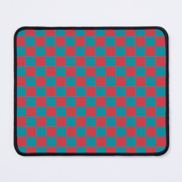 Item preview, Checkered Coral Teal Red Pattern designed and sold by LinDraws.