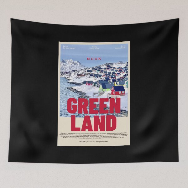 Artikelvorschau, Grönland Nuuk Bunte Häuser Filmplakat Kalaallit Nunaat entworfen und verkauft von GraTEEtude.