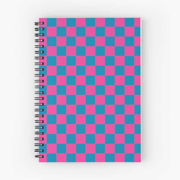 Item preview, Checkered Neon Blue Magenta Pattern designed and sold by LinDraws.