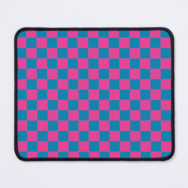 Item preview, Checkered Neon Blue Magenta Pattern designed and sold by LinDraws.