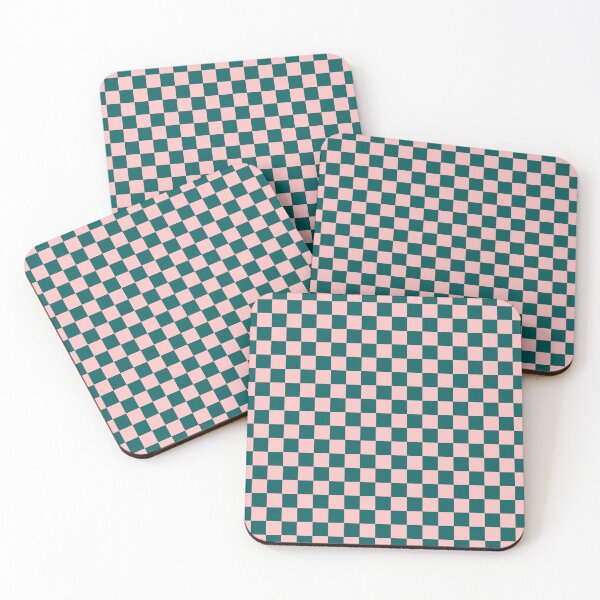 Item preview, Checkered Light Peach and Green Pattern designed and sold by LinDraws.