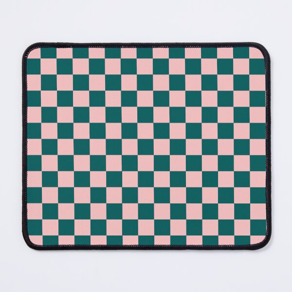 Item preview, Checkered Light Peach and Green Pattern designed and sold by LinDraws.