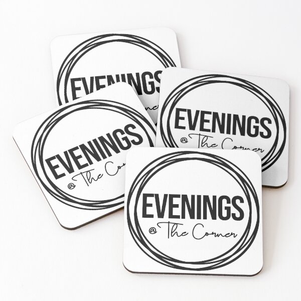 Item preview, Evenings @ The Corner Logo (Black) designed and sold by TheCornerOnline.