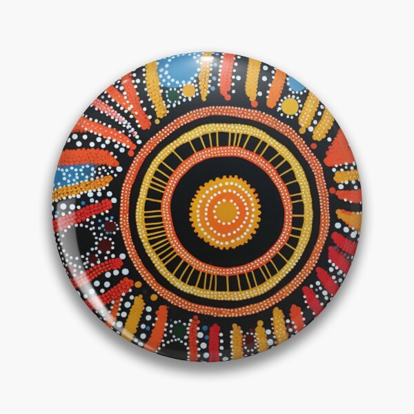 Item preview, Aboriginal Inspired Dot Art - Sunshiny designed and sold by GrinGalore.