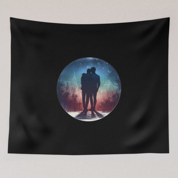 Item preview, Copy of Love is Love-two man-night landscape-under the moonlight 2 designed and sold by DesignAnother.