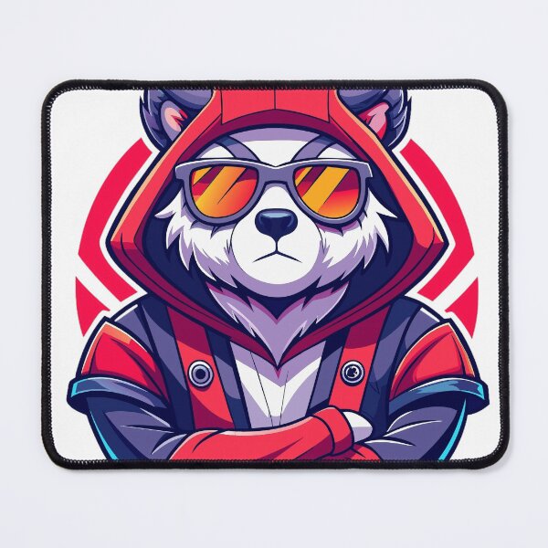 Item preview, panda wearing shades and a hoodie designed and sold by Arextr.