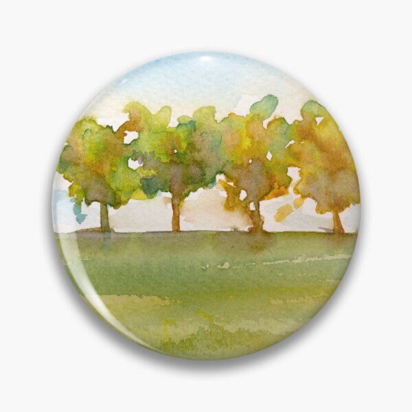 Artikelvorschau, Lose Aquarellbäume auf Sommerfeldern entworfen und verkauft von paleheather.