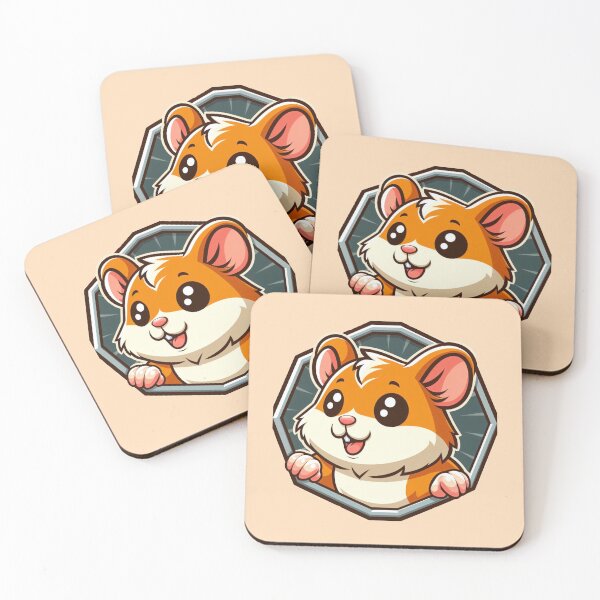 Item preview, Happy Hamster Smiling Super Cute Cartoon Illustration Drawing designed and sold by CoffeeIsATrip.