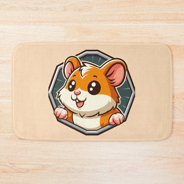 Item preview, Happy Hamster Smiling Super Cute Cartoon Illustration Drawing designed and sold by CoffeeIsATrip.