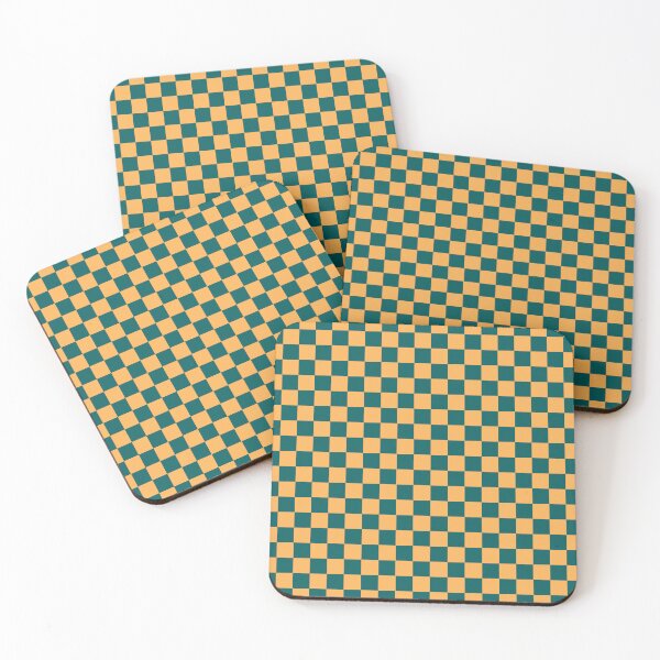 Item preview, Checkered Green and Yellow Pattern designed and sold by LinDraws.