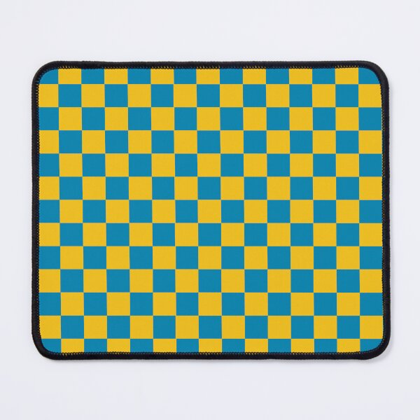 Item preview, Checkered Blue and Yellow Pattern designed and sold by LinDraws.