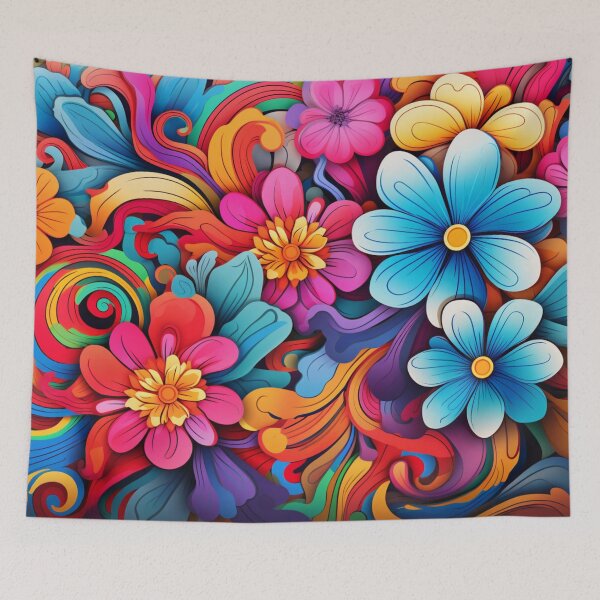 Item preview, Wonderful Vibrant Flowers Pattern #13 designed and sold by GrinGalore.