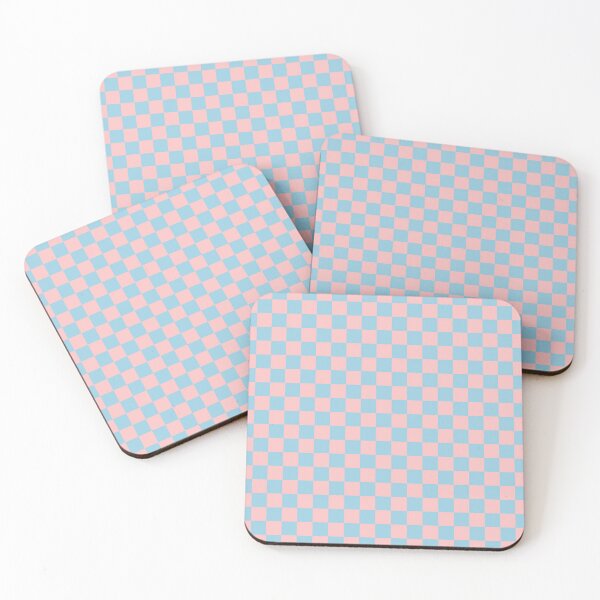 Item preview, Checkered Light Blue and Pink Pattern designed and sold by LinDraws.