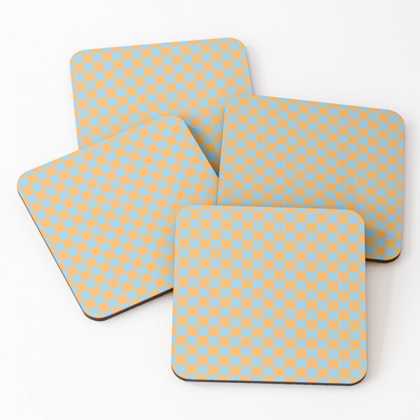 Item preview, Checkered Yellow and Blue Lemonade Pattern designed and sold by LinDraws.