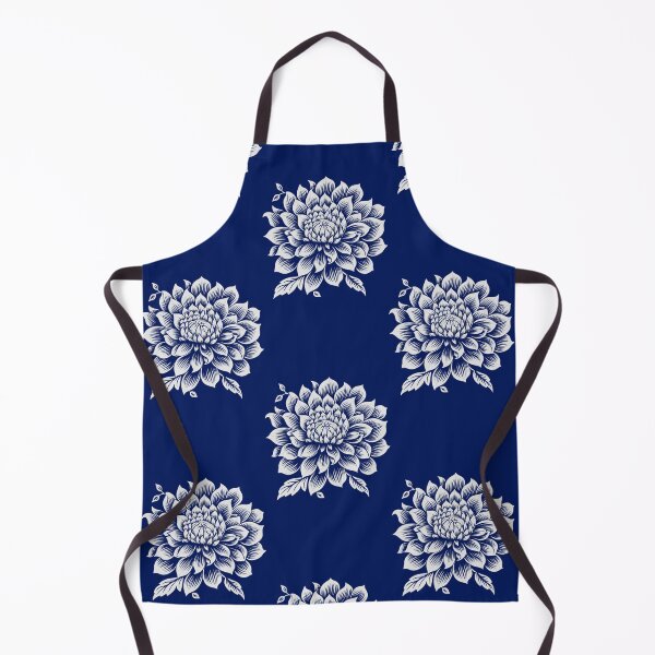 Item preview, Flor Dalia: Estampado Azul Marino designed and sold by AnnDart.